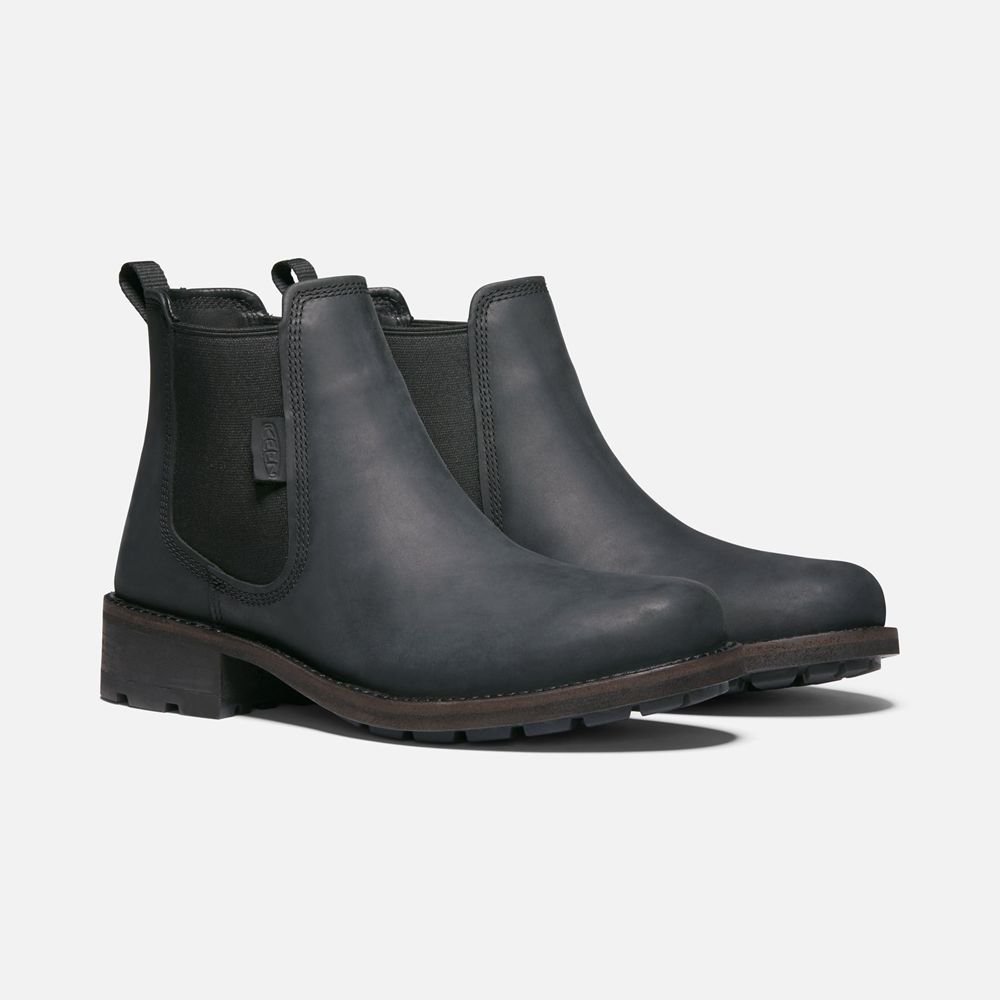 Bottes Chelsea Keen Femme Noir | Oregon City | FCXIR-8019